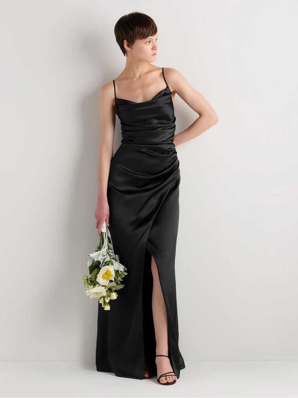 Juliette Stretch Satin Dress